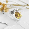 Adjustable Sunflower Ring