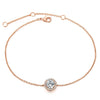 Round crystal anklets